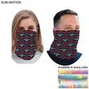 "Survivor" Themed Sublimated Neck Gaiter, Lightweight, Seamless, 2 Way Stretch, Raw Edges