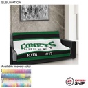 48 Hr Quick Ship - Team Blanket in Plush and cozy Mink Flannel Fleece, Couch Size (50"x60")
