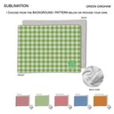 Checkered Blanket in Plush and cozy Mink Flannel Fleece, Large Size (50"x60")