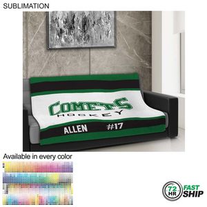 [SU684-9] 72 Hr Fast Ship - Team Blanket in Plush and cozy Mink Flannel Fleece, Couch Size (50"x60")