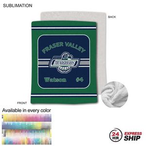 [SU686-10] 24 Hr Express Ship - Team Blanket in Plush and cozy Mink Flannel Fleece, Queen Bed Size (60"x80")