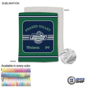 48 Hr Quick Ship - Team Blanket in Plush and Cozy Mink Flannel Fleece, Queen Bed Size (60"x80")