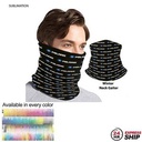 24 Hr Express Ship - Sublimated Multifunction Tubular 2-ply WINTER Neck Gaiter (Microfleece)
