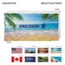 Stock Design Sublimated, Heavier Weight, Plush Velour Terry Cotton Blend Beach Towel, (30"x60")