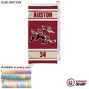 24 Hr Express Ship - Team Towel in HEAVIER Plush and Soft Velour Terry Cotton Blend, (30"x60")