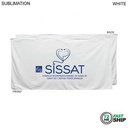 72 Hr Fast Ship - Heavier weight, Plush Velour Terry Cotton Blend White Beach Towel, (30"x60")