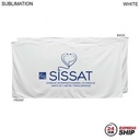 24 Hr Express Ship - Heavier Weight, Plush Velour Terry Cotton Blend White Beach Towel, (30"x60")