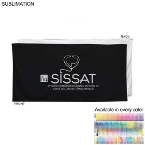 [SU698-5] Colored Heavier Plush Velour Terry Cotton Blend Beach Pool Towel, Sublimated Edge to Edge (30"x60")