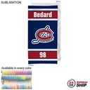 24Hr Express- Team Towel in HEAVIEST Plush and Soft Velour Terry Cotton Blend, Sublimated (30"x60")