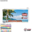 24Hr Express Ship-Heaviest Weight, Plush Velour Terry Cotton Blend Beach Towel, Sublimated (30"x60")