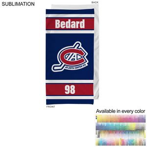Team Towel in HEAVIEST Plush and Soft Velour Terry Cotton Blend, Sublimated Shower Towel (30"x60")