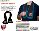 48Hr Quick Ship - Colored Cooling Towe, Edge to Edge sublimation 2 Sides (12"x40")