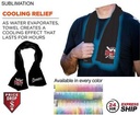 24 Hr Express Ship - Colored Cooling Towel Edge to Edge sublimation 2 sides (12"x40")