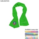 Gym, Workout, Fitness towel in Colored Cooling Fabric, Sublimated Edge to Edge 2 Sides (12"x40")