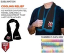 Colored Cooling Towel, Edge to Edge sublimation 2 sides (12"x40")