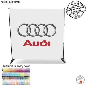 Product Branding 8' Backdrop, Media Wall, with Full Color Graphics, Photos, NO SETUP CHARGE