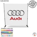 Product Branding 8' Backdrop, Media Wall, with Full Color Graphics, Photos, NO SETUP CHARGE