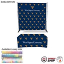 24Hr Express Ship-Trade Show Booth Package 8' Expanding Display and 6' Sublimated PREMIUM Tablecloth
