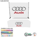 72 Hr Fast Ship- Tradeshow Booth Package, 10' Expanding Display and 8' Sublimated PREMIUM Tablecloth