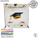 Graduation Ceremony 8' Backdrop, Media Wall, with Full Color Graphics, Photos, NO SETUP CHARGE