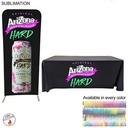 Trade Show Booth Package Sleek, Skinny EuroFit Display + PREMIUM 6' Sublimated Tablecloth (3'x96")