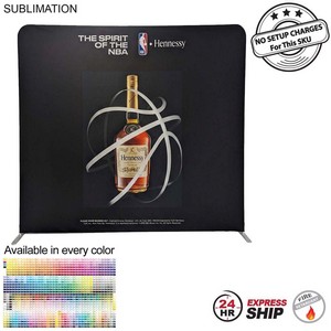 [SU733-19] 24 Hr Express - EuroFit Straight Wall Display Kit, with Full Color Graphics Double Sided (8'x8')