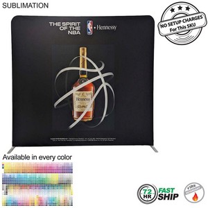 [SU733-2] 72 Hr Fast Ship -EuroFit Straight Wall Display Kit, with Full Color Graphics Double Sided (8'x8')