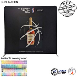 [SU733-3] 48Hr Quick Ship- EuroFit Straight Wall Display Kit, with Full Color Graphics Double Sided (8'x8')