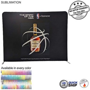 [SU734-3] 48Hr Quick Ship - EuroFit Straight Wall Display Kit with Full Color Graphics Double Sided (10'x90")