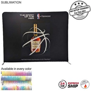[SU734-4] 24 Hr Express Ship - EuroFit Straight Wall Display Kit with Full Color Graphics (10'x90")