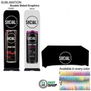 72Hr Fast Ship - Event Package, 2'W Fabric Banner and Premium 6' Tablecloth Open Back