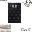 72 Hr Fast Ship - Replacement Graphics Single Sided w/Pole Pocket Top and Bottom (5'x8')