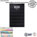 48 Hr Quick Ship - Replacement Graphics Single Sided with Pole Pocket Top and Bottom (5'x8')