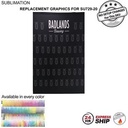 24 Hr Express Ship - Replacement Graphics Single Sided w/Pole Pocket Top And Bottom (5'x8')
