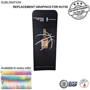 [SU740-3] 48Hr Quick Ship - Replacement Full Color Graphics Double Sided for EuroFit Straight Wall (2'x78")
