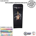 48Hr Quick Ship - Replacement Full Color Graphics Double Sided for EuroFit Straight Wall (2'x78")