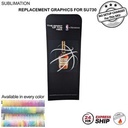 24 Hr Express - Replacement Full Color Graphics Double Sided for EuroFit Straight Wall (2'x78")