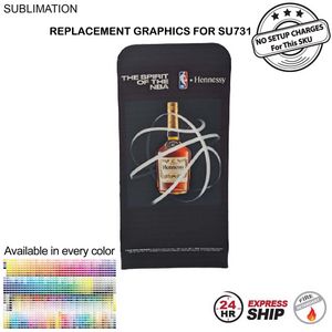 [SU741-4] 24 Hr Express - Replacement Full Color Graphics Double Sided for EuroFit Straight Wall (3'x78")