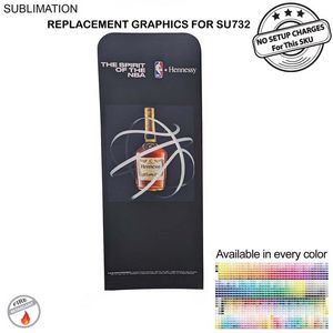 Replacement Full Color Graphics Double Sided for EuroFit Straight Wall, NO SETUP CHARGE (3'x96")