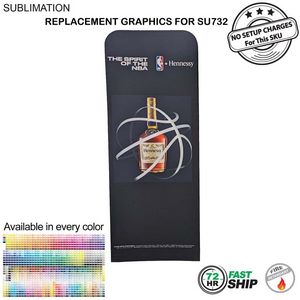 [SU742-2] 72 Hr Fast Ship - Replacement Full Color Graphics Double Sided for EuroFit Straight Wall (3'x96")