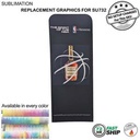 72 Hr Fast Ship - Replacement Full Color Graphics Double Sided for EuroFit Straight Wall (3'x96")