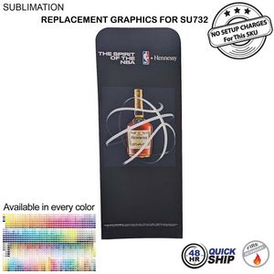 [SU742-3] 48Hr Quick Ship - Replacement Full Color Graphics Double Sided for EuroFit Straight Wall (3'x 96")