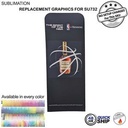 48Hr Quick Ship - Replacement Full Color Graphics Double Sided for EuroFit Straight Wall (3'x 96")