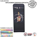 24 Hr Express - Replacement Full Color Graphics Double Sided for EuroFit Straight Wall (3'x96")
