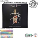 72 Hr Fast Ship - Replacement Full Color Graphics Double Sided for EuroFit Straight Wall (8'x8')