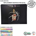 72 Hr Fast Ship -Replacement Full Color Graphics Double Sided For EuroFit Straight Wall (10'x8')
