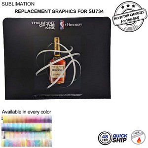 [SU744-3] 48Hr Quick Ship - Replacement Full Color Graphics Double Sided For EuroFit Straight Wall (10'x8')