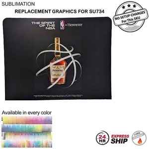 [SU744-4] 24 Hr Express- Replacement Full Color Graphics Double Sided For EuroFit Straight Wall (10'x8')