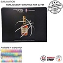 24 Hr Express- Replacement Full Color Graphics Double Sided For EuroFit Straight Wall (10'x8')