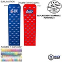 48 Hr Quick Ship - Replacement Full Color Graphics Double Sided For EuroFit Banner (2'x90")